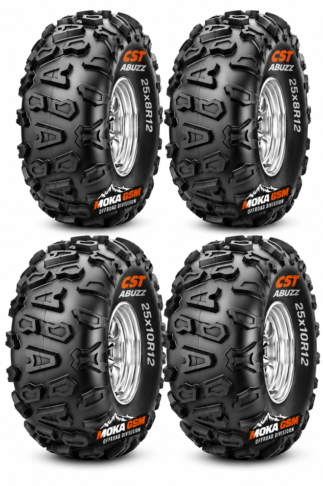 Set 4 Anvelope ATV CST Abuzz 25x8R12 + 25x10R12 Radiale – All Terrain