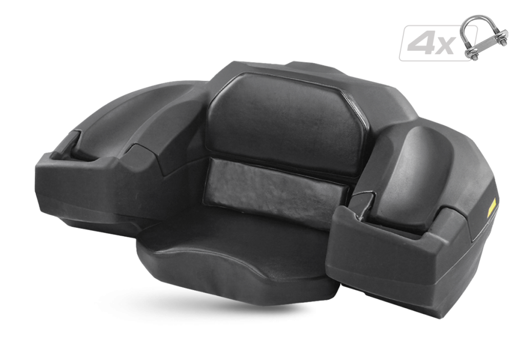 Cutie ATV cu scaun și spătar pentru pasager – 75L, universală