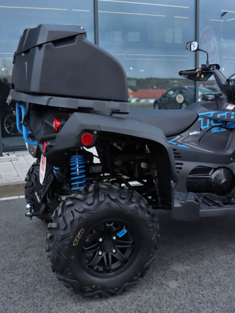 Cutie ATV Spate SHARK AX100 100L pentru Can-Am Outlander MAX – Universală, Etanșă, cu Închidere și Montaj Rapid – imagine 4
