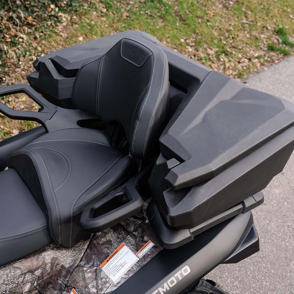Cutie Spate ATV CFMOTO 625 / X6 SHARK AX90 – 90L, Spătar, Portbagaj Off-Road – imagine 4