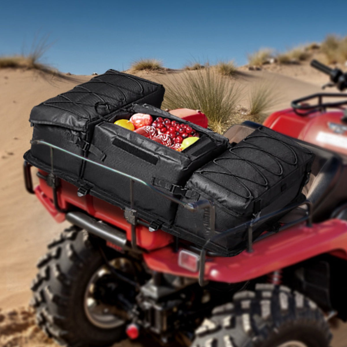 Geantă Spate ATV Textilă Oxford 50L – Ladă Moale Impermeabilă pentru Portbagaj – imagine 3