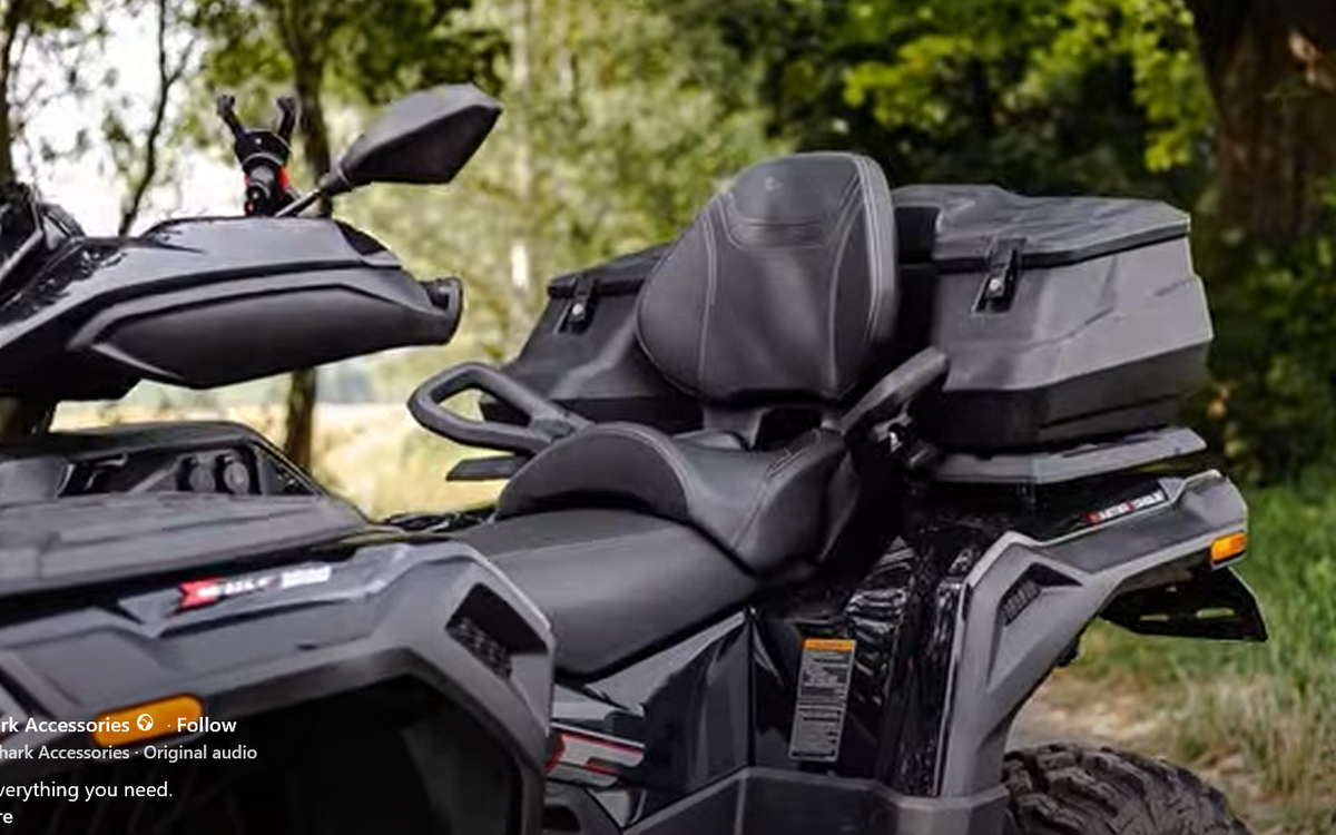 Cutie Spate ATV Loncin X-Wolf 700/1000 SHARK AX98 96L – Ladă Portbagaj Impermeabilă cu Încuietori – imagine 3