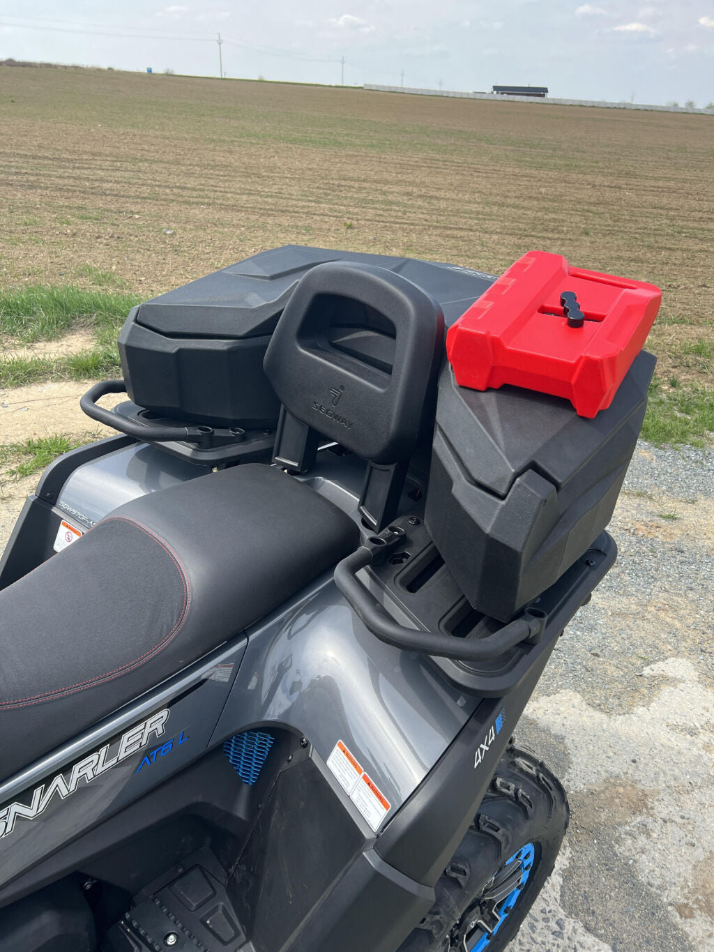 Cutie Spate ATV SHARK AX105 105L CFMOTO CFORCE 850 1000 X850 X1000, Impermeabilă, Prindere Rapidă – imagine 4