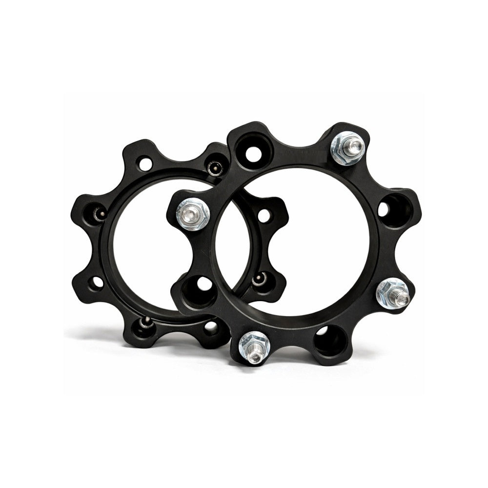 Distanțiere ATV Can-Am 50 mm 4x136 M10x1.25 – Set 2 Bucăți, Aluminiu Forjat, Negru – imagine 2