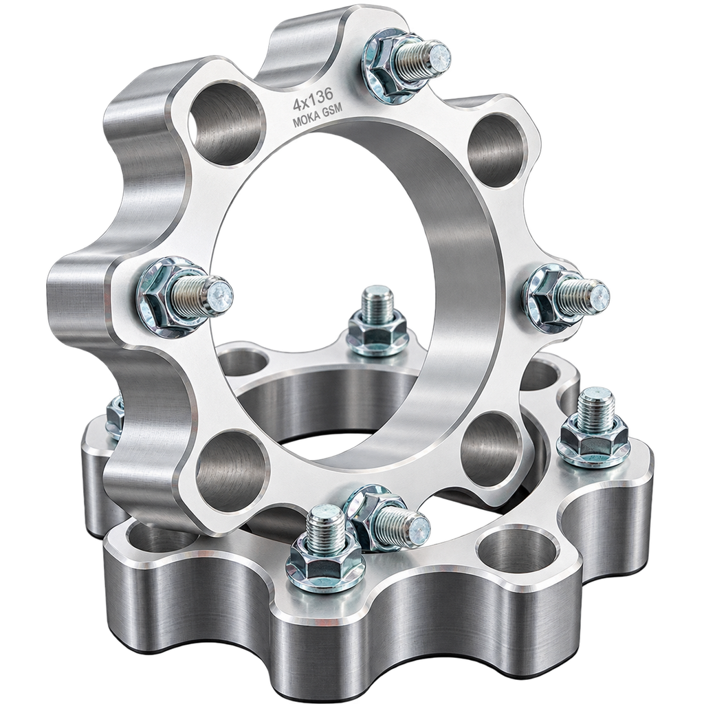 Distanțiere ATV Can-Am 40 mm 4x136 M10x1.25 – Set 2 Bucăți, Aluminiu CNC