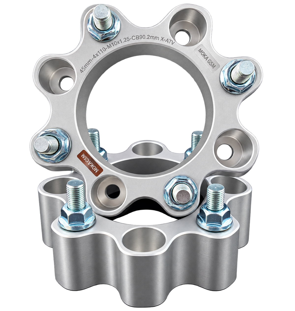 Distanțiere ATV CF Moto 45 mm 4x110 M10x1.25 – Set 2 Bucăți, Aluminiu CNC, pentru CFORCE