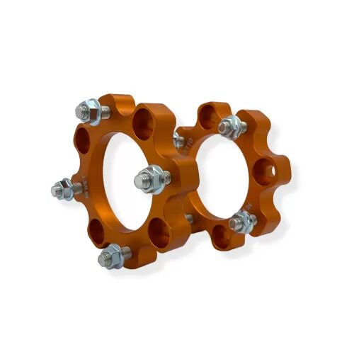 Distanțiere ATV CF Moto 30 mm 4x110 M10x1.25 – Set 2 Bucăți, Aluminiu CNC, Portocaliu