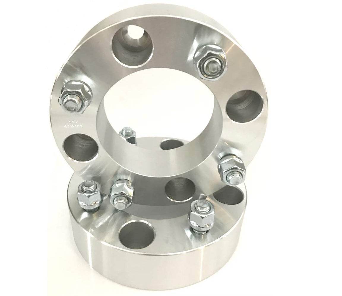 Distanțiere ATV Polaris 30 mm 4x156 M12x1.5 – Set 2 Bucăți, Aluminiu CNC