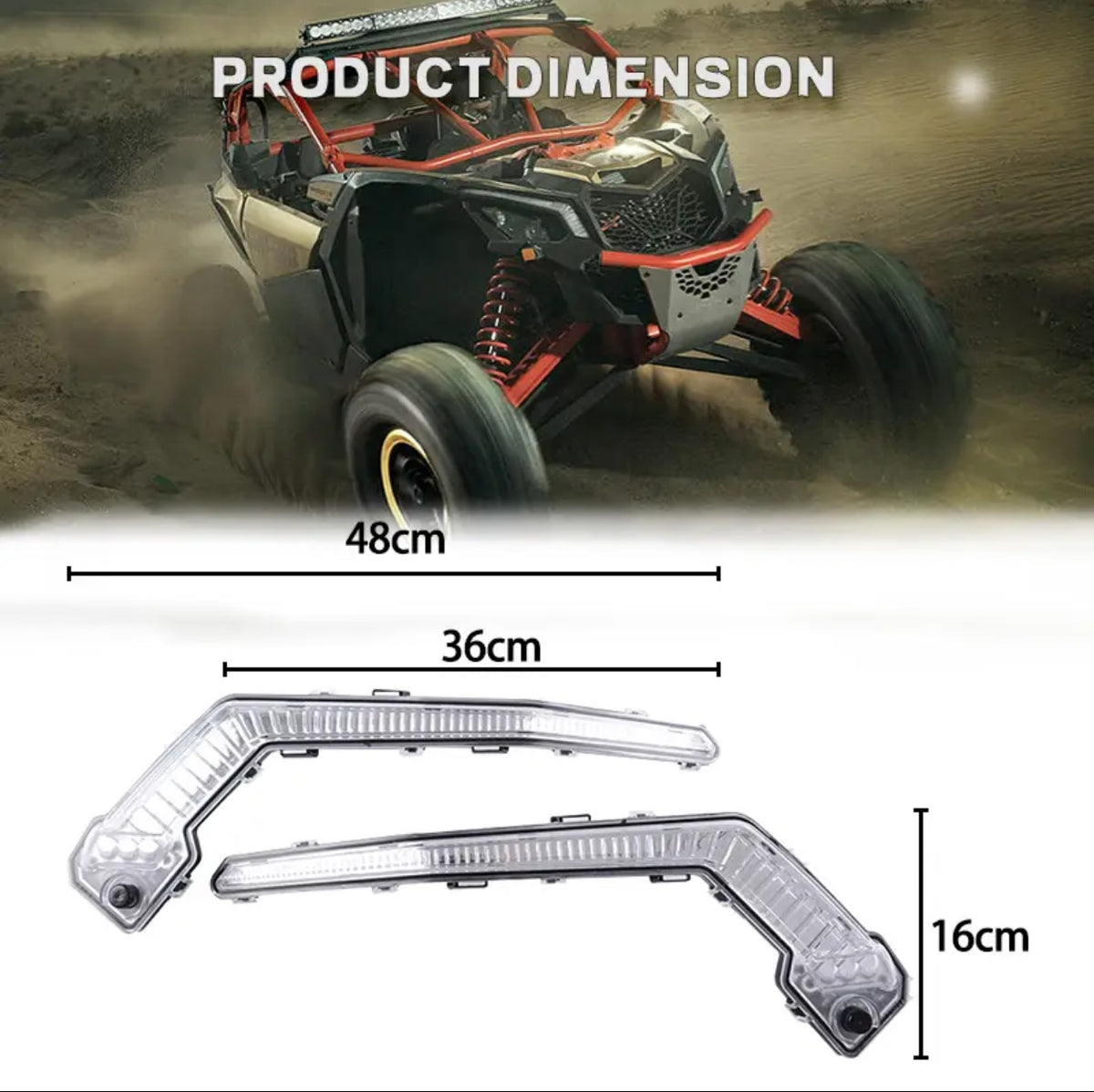 Lumini semnalizare RGB multicolor Can-Am Maverick X3 – control din aplicație telefon – imagine 4