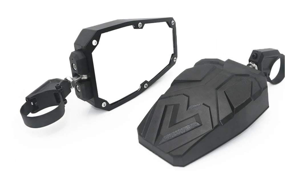 Oglinzi laterale UTV cu prindere pe bară de 2" – Can-Am Maverick X3 / Polaris RZR, set 2 bucăți
