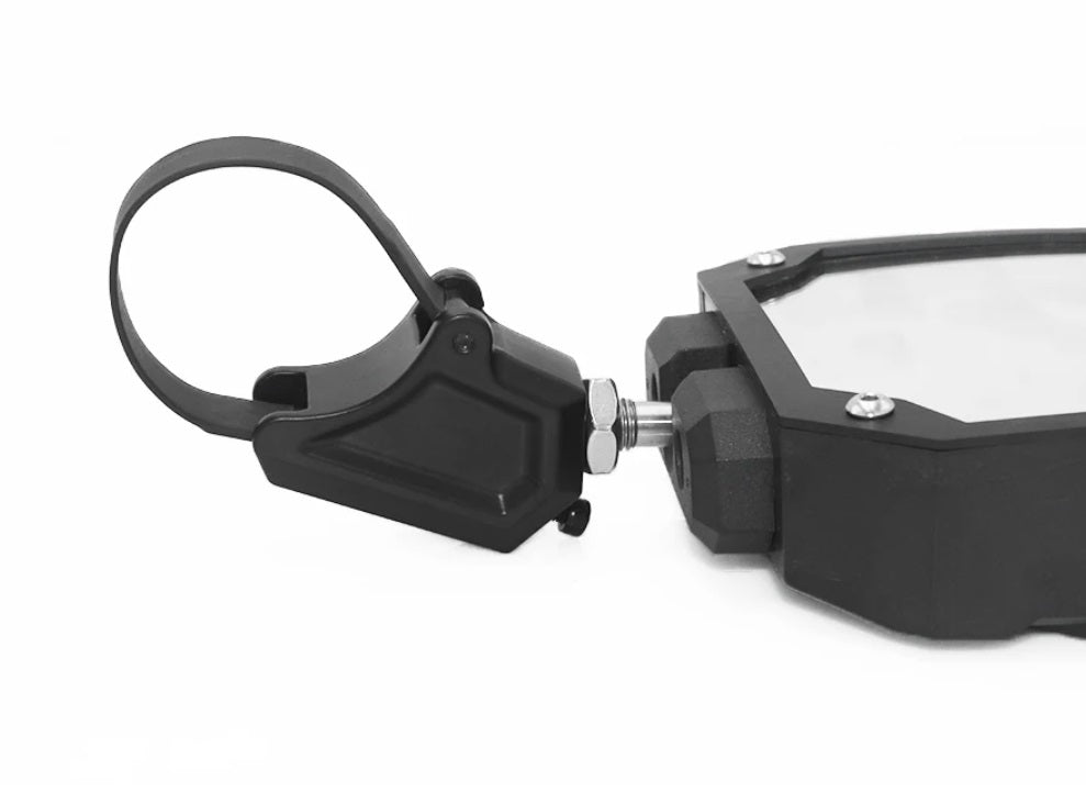 Oglinzi laterale UTV cu prindere pe bară de 2" – Can-Am Maverick X3 / Polaris RZR, set 2 bucăți – imagine 3