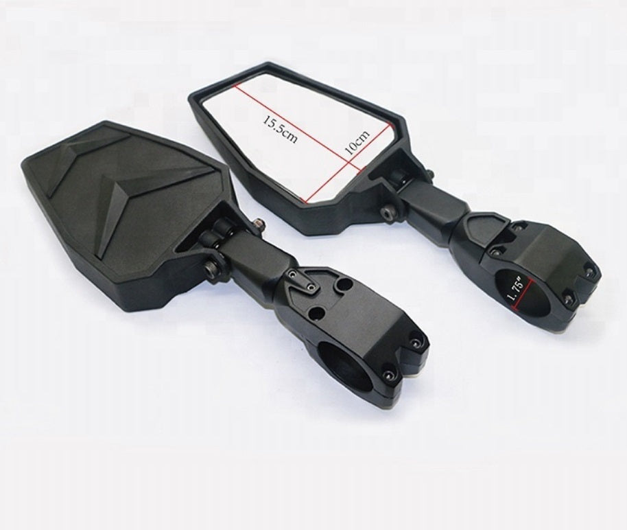 Oglinzi laterale UTV cu prindere pe bară de 1,75" – Can-Am Maverick X3, Polaris RZR, CF Moto, set 2 bucăți – imagine 3