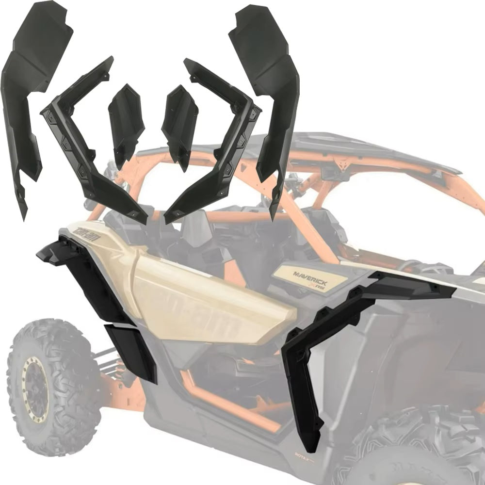 Overfendere Can-Am Maverick X3 – extensii aripi și apărători de noroi, set complet