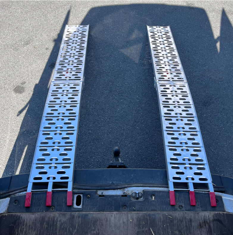 Rampe încărcare ATV aluminiu pliabile 225 cm, 680 kg