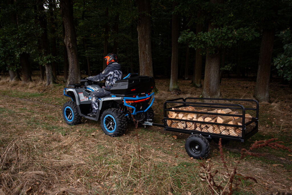 Remorcă ATV / UTV Basculabilă SHARK Garden 400 – Sarcină 400 kg, Neagră – imagine 2