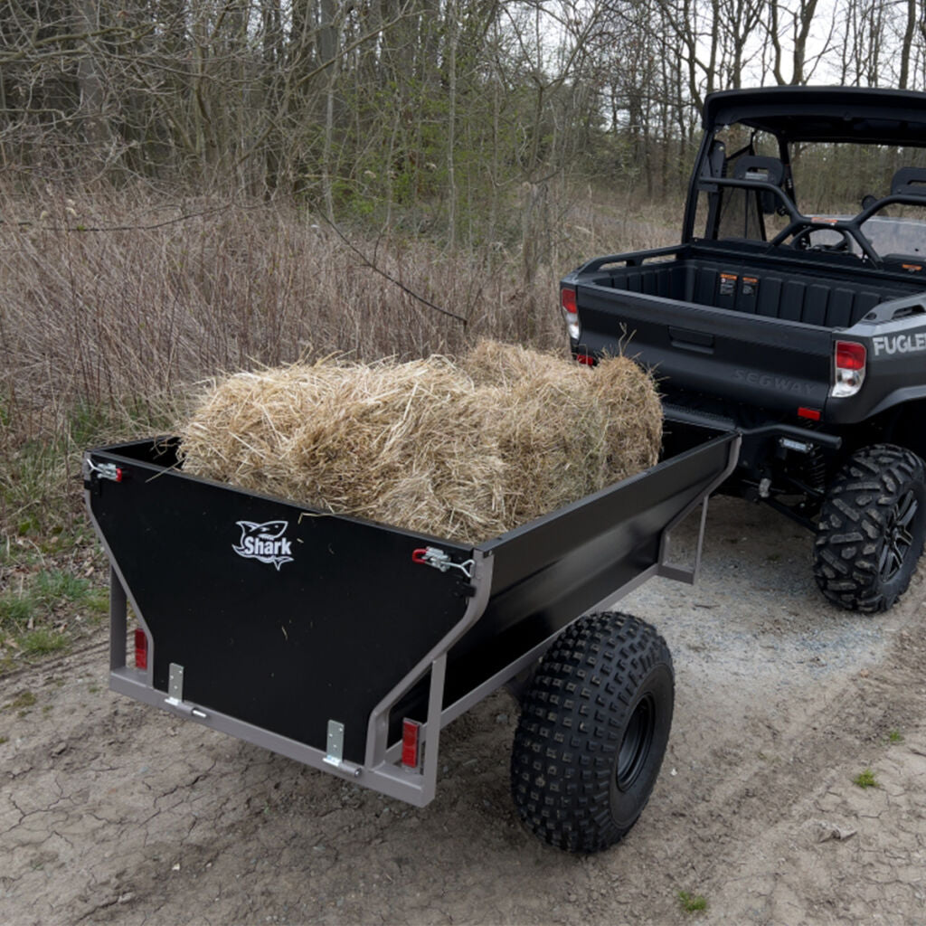 Remorcă ATV / UTV Premium SHARK Wood 550 – Basculabilă, Sarcină 500 kg, Oțel Galvanizat – imagine 5