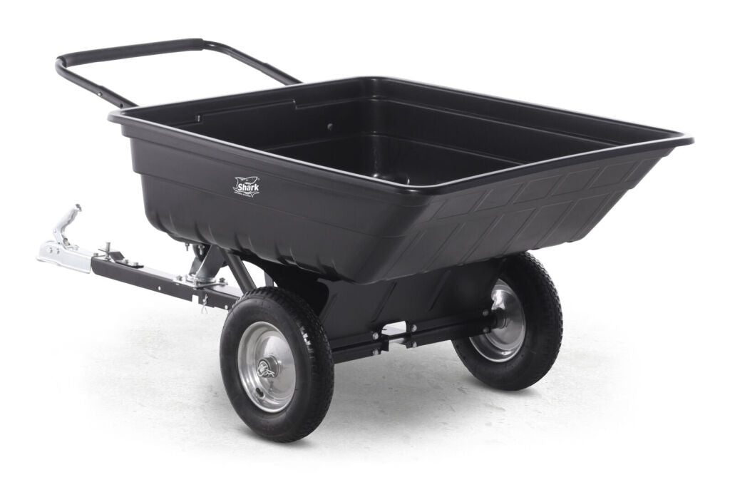 Remorcă ATV / UTV SHARK Garden 150 Black Basculabilă 150 kg – 2 în 1, Remorcă și Roabă, Cuplă Inclusă – imagine 4