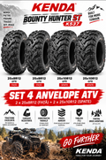 Set 4 Anvelope ATV Kenda Bounty Hunter ST K537 25x8R12 + 25x10R12 6PR Radiale – All Terrain