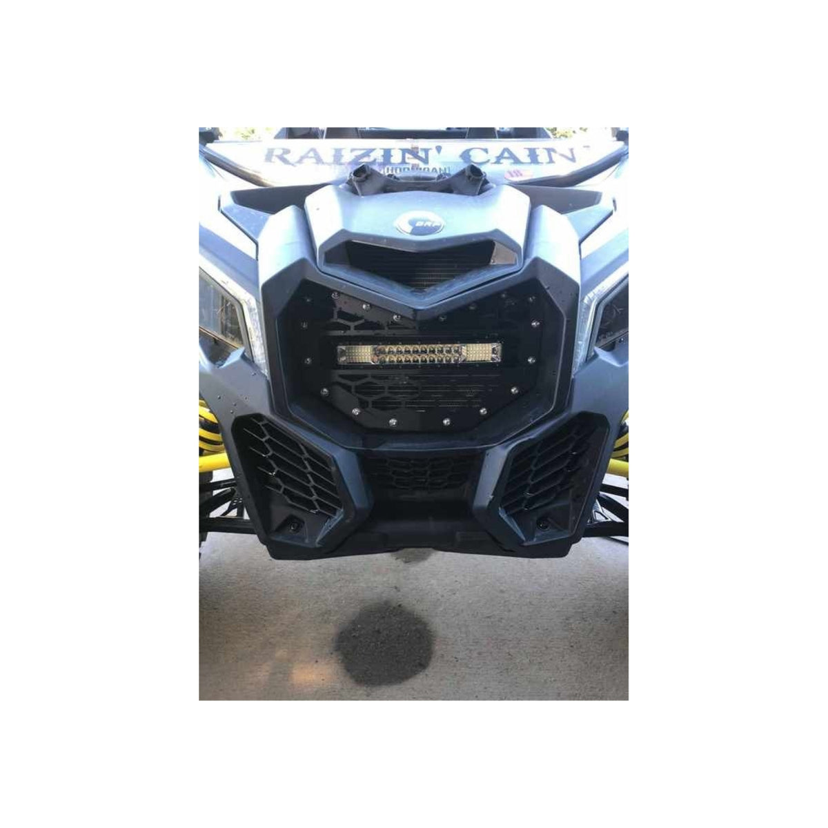 Grilă radiator cu proiector LED bar pentru Can-Am Maverick X3 – imagine 4