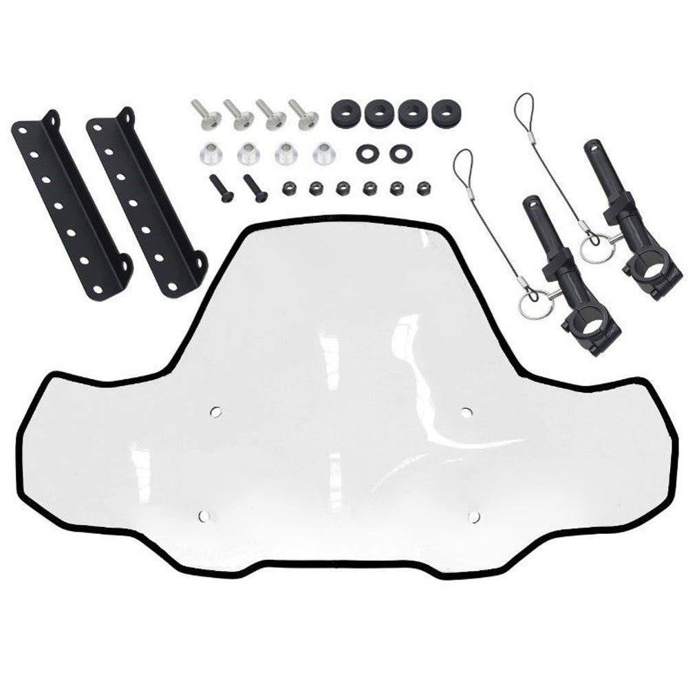 Parbriz ATV Bronco din policarbonat optic, 51 x 91 cm, rezistent la zgârieturi