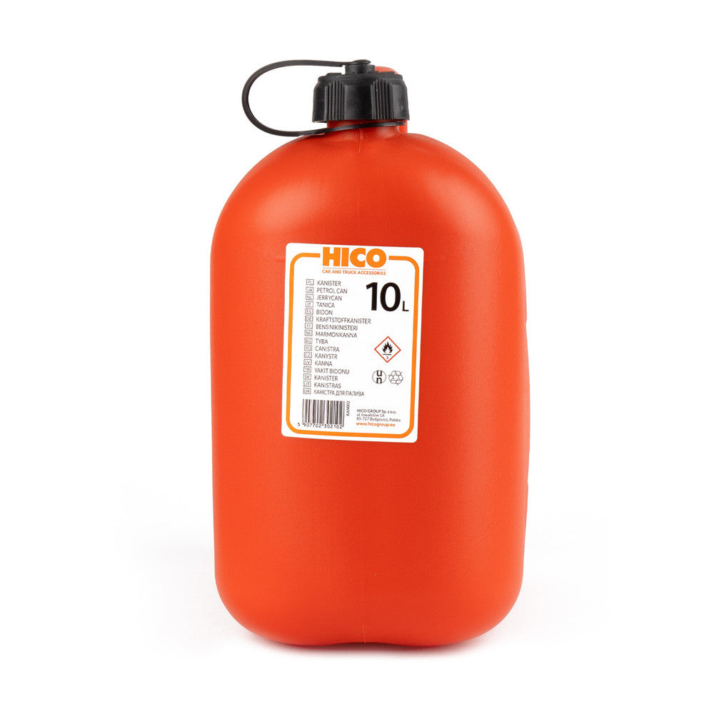 Canistră benzină 10 litri roșie cu cioc flexibil – imagine 2