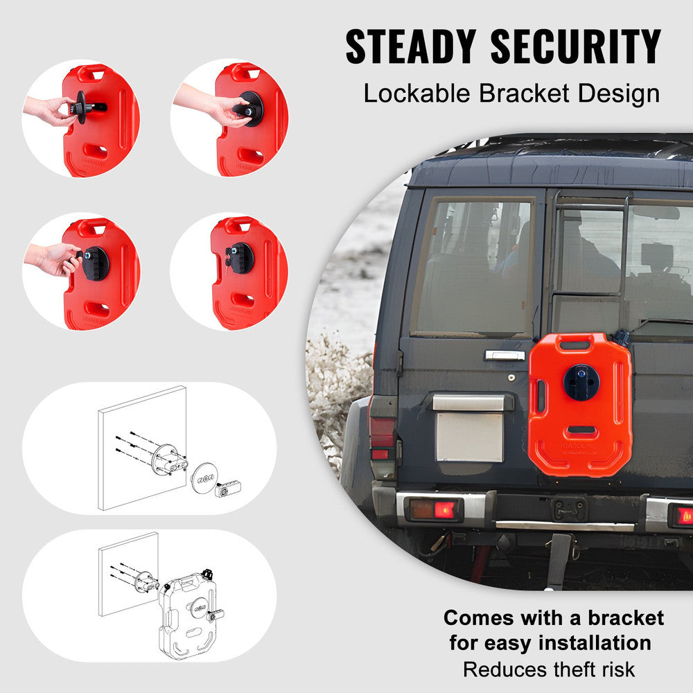 Canistră benzină 10 litri ATV UTV Jeep cu suport de prindere – imagine 9