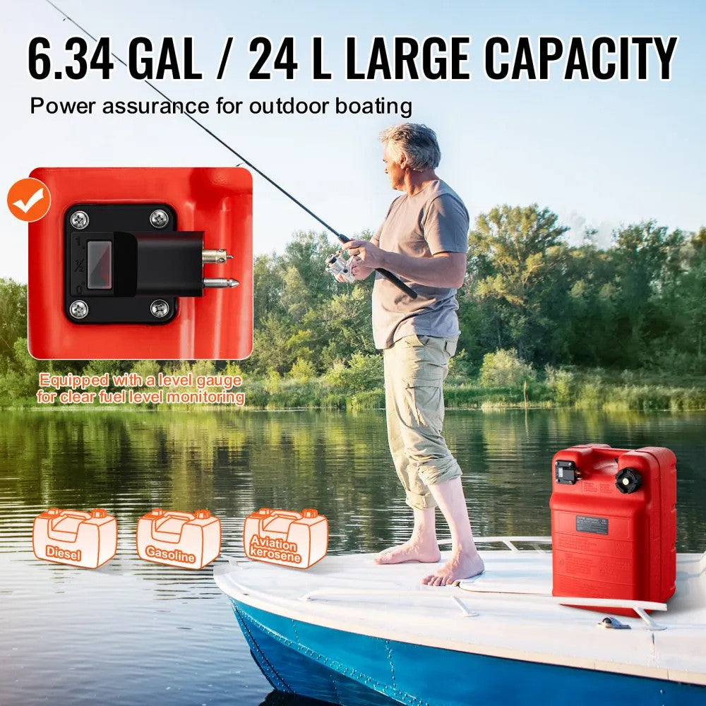 Rezervor combustibil portabil 24 litri cu furtun – imagine 3